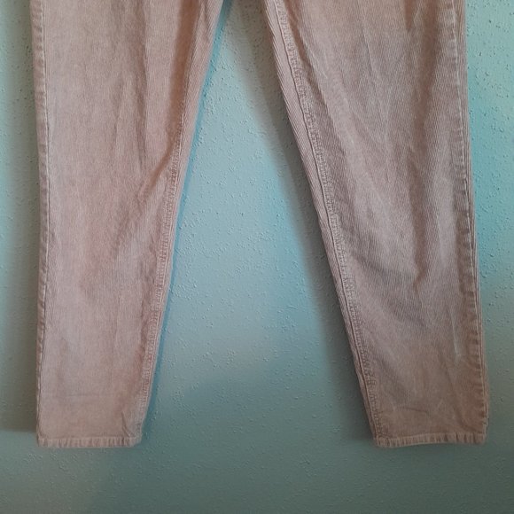 American Eagle Outfitters Mom Jean High Waist Corduroy Jeans Blush Pink Size 0 - Picture 3 of 10